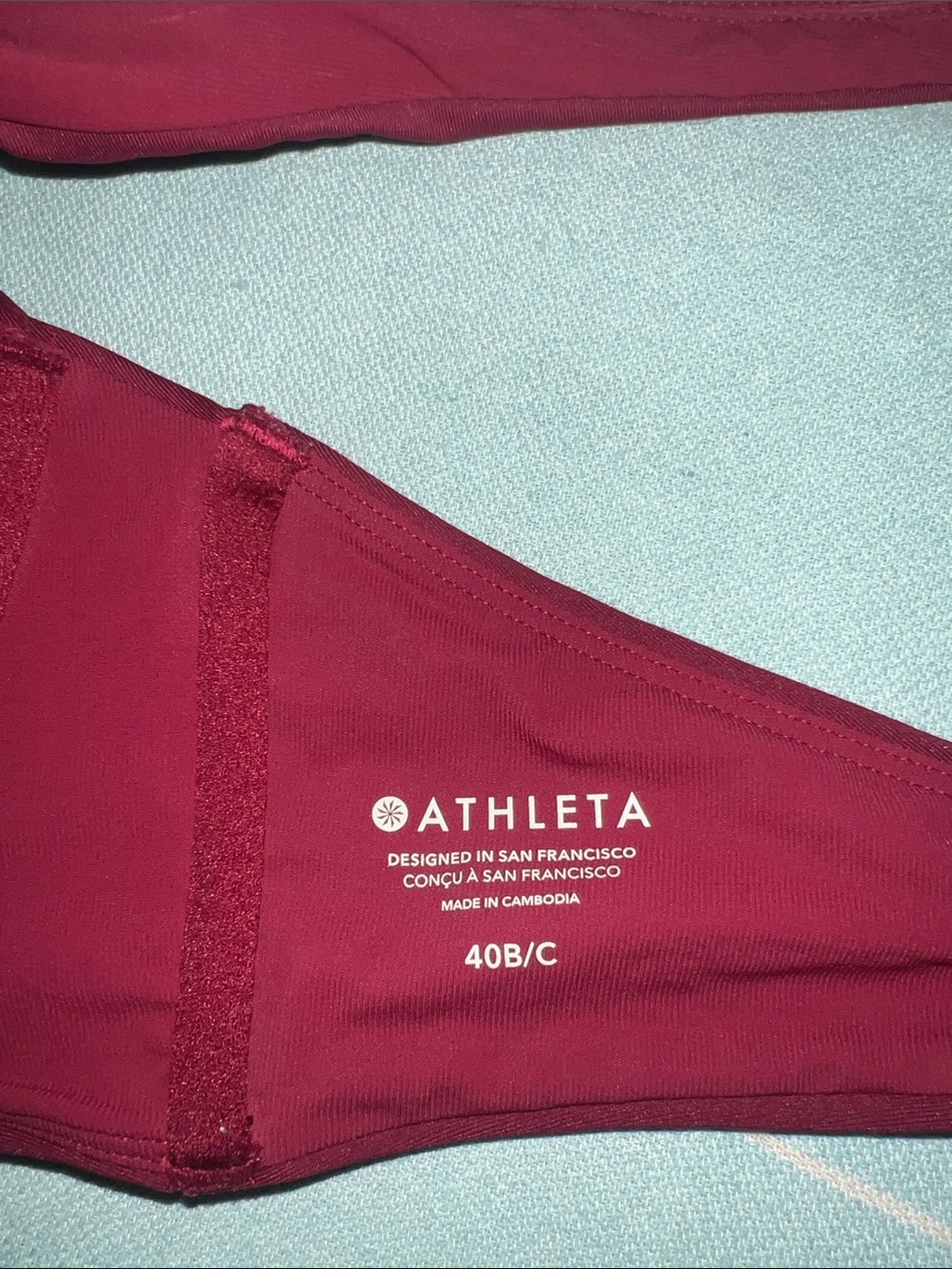 Athleta Berry Red Bikini Top and Skort Set - Picture 3 of 5